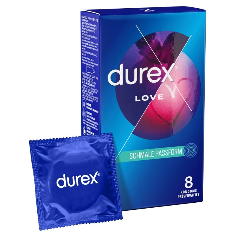 Durex Love - Prezerwatywy Łatwe Dopasowanie 8szt